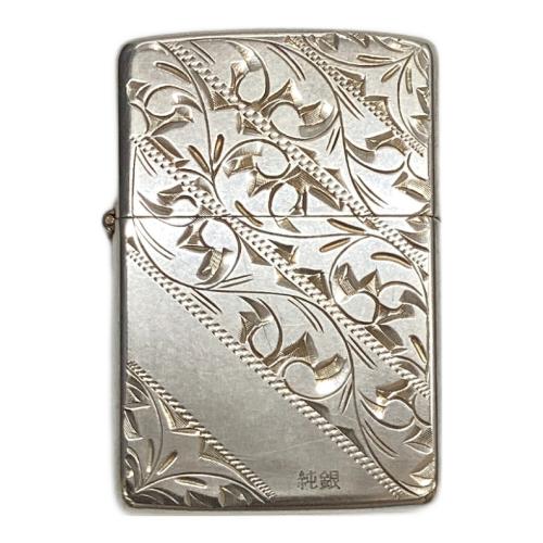 ZIPPO スターリングシルバー 両面彫刻 1989年8月製