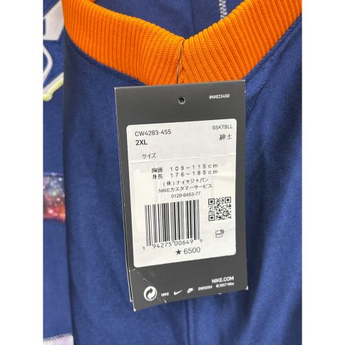NIKE (ナイキ) ゲームシャツ メンズ 2XL ネイビー×オレンジ CW4283-455 LeBron x Monstars 未使用品