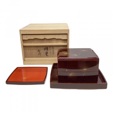 輪島塗　小西啓介　飛花沈金　硯箱　木箱付(送料込、匿名配送) 輪島塗 重箱二段 飛花の図 台付 小西啓介作｜トレファクONLINE