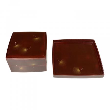 輪島塗 重箱二段 飛花の図 台付 小西啓介作｜トレファクONLINE