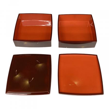 輪島塗 重箱二段 飛花の図 台付 小西啓介作｜トレファクONLINE