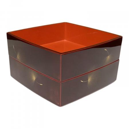 輪島塗 重箱二段 飛花の図 台付 小西啓介作｜トレファクONLINE