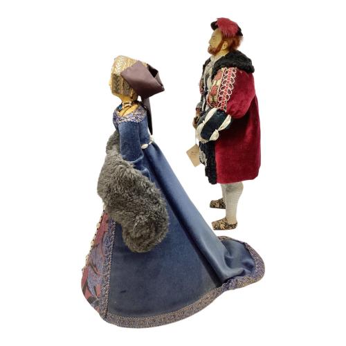 アンティーク人形 ヘンリー八世 / 第三夫人ジェーン・シーモア 二体セット