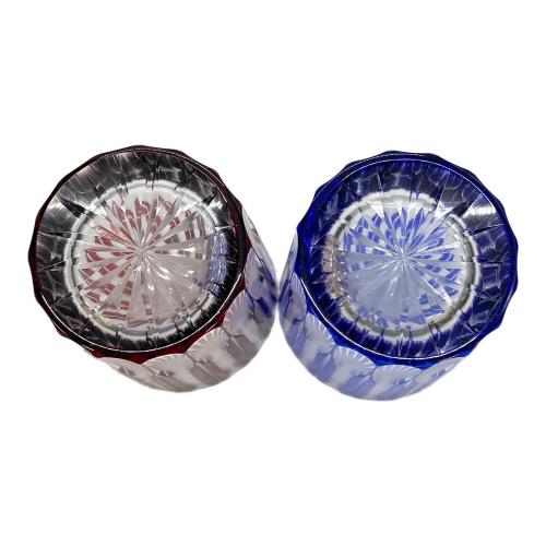 天満切子 (テンマキリコ) ロックグラス 羽根 2Pセット