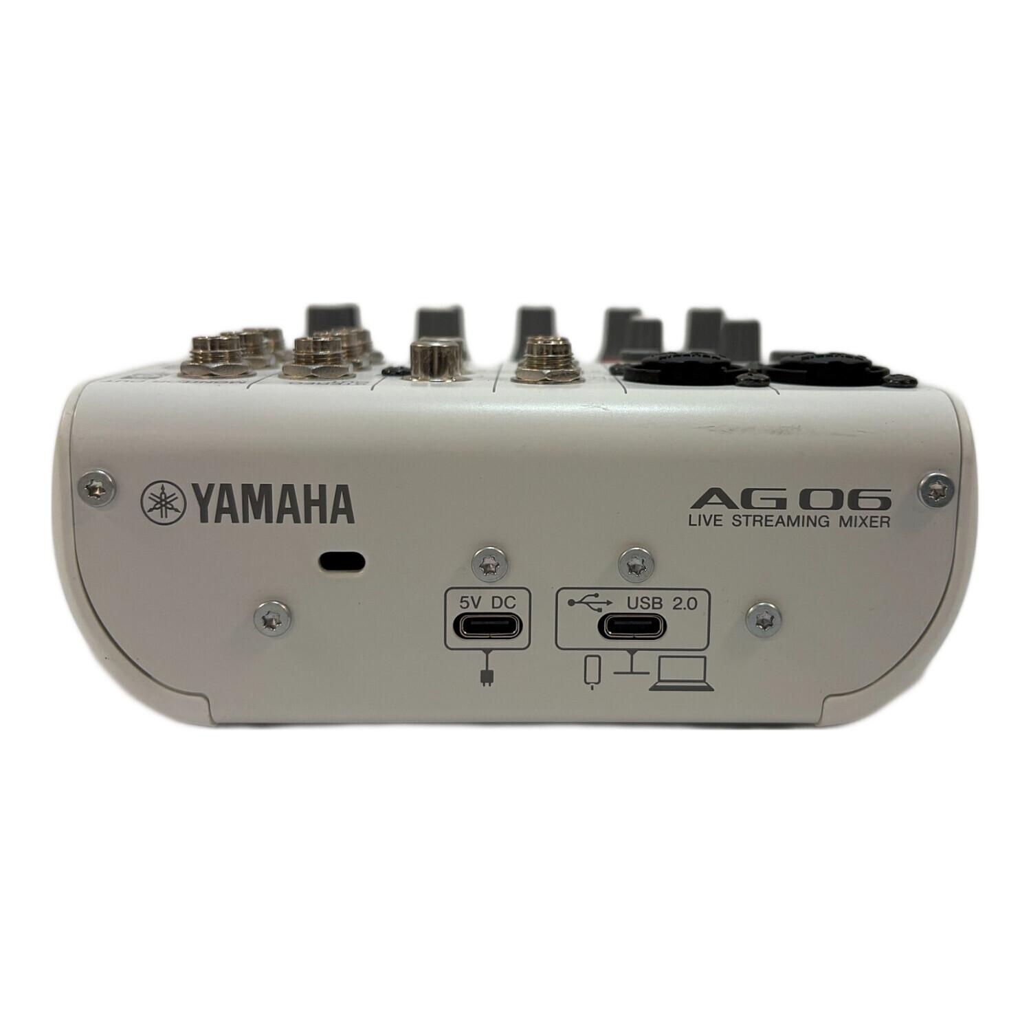 YAMAHA　ヤマハ AG06MK2 【美品】 Amazon | ヤマハ(YAMAHA) ライブストリーミングミキサー 6