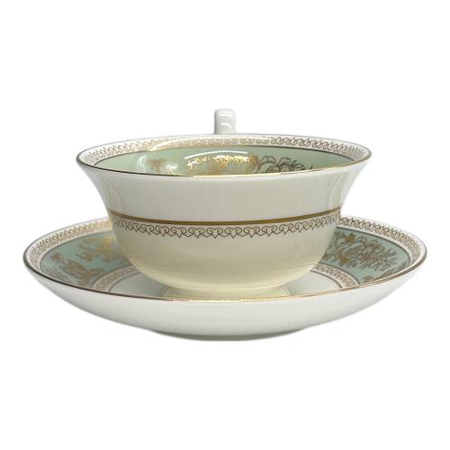 Wedgwood (ウェッジウッド) カップ&ソーサー ピオニー コロンビア・セージグリーン 廃盤品