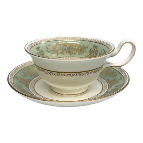 Wedgwood (ウェッジウッド) カップ&ソーサー ピオニー コロンビア・セージグリーン 廃盤品