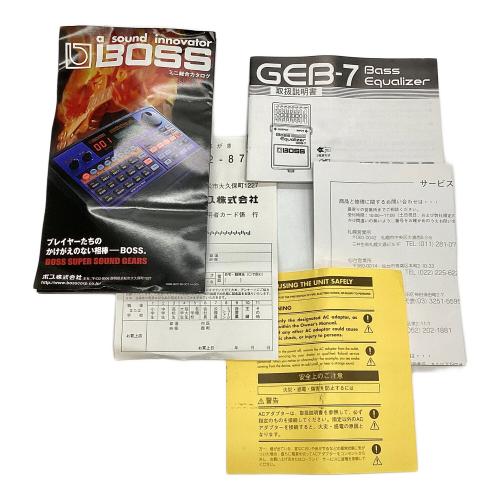 ベース イコライザー Bass Equalizer GEB-7