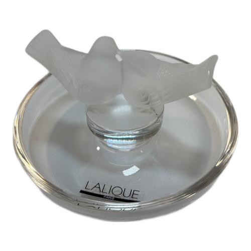 LALIQUE (ラリック) リングトレイ つがい鳥 フロストガラス