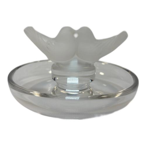 LALIQUE (ラリック) リングトレイ つがい鳥 フロストガラス