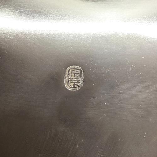 茶道具 唐銅 大西型 面取道安風炉 一ノ瀬宗辰作