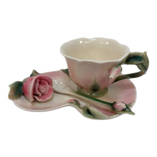 陶翔舞千 (トウショウマイセン) カップ&ソーサー 華麗なる花 薔薇