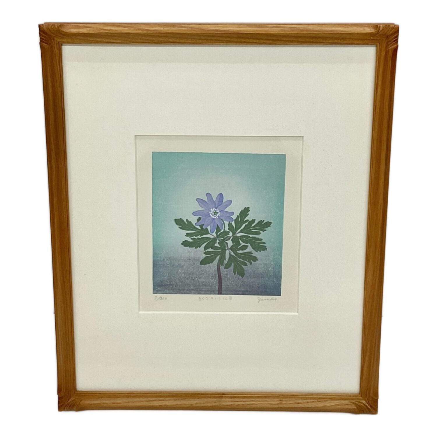 版画 額装 大西靖子 「キクザキイチリンソウ」｜トレファクONLINE