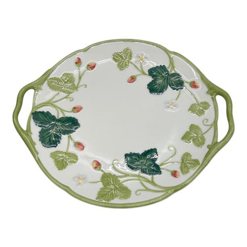 MINTON (ミントン) B&Bプレート グリーン＆ピンク ヴィクトリアストロベリー USED