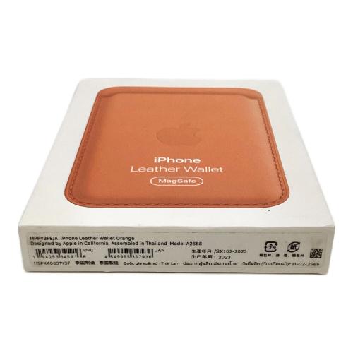 レザーウォレット オレンジ MagSafe対応 MPPY3FE/A｜トレファクONLINE