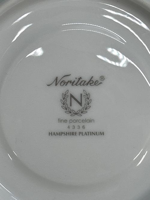 Noritake (ノリタケ) 食器セット ハンプシャープラチナ　14pcディナーペア