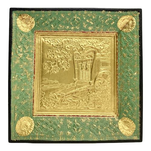 飾皿 本金箔 二代目松本石亭造