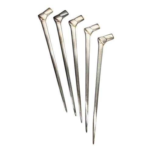 楊枝 花・結び文モチーフ SILVER950 ニッケルシルバー