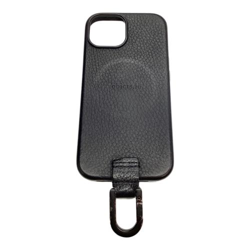レザーストラップ iPhone14ケースセット ブラック