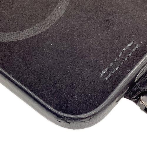 レザーストラップ iPhone14ケースセット ブラック