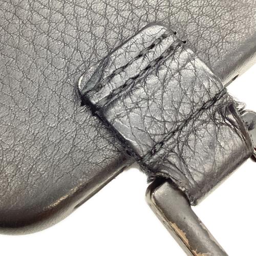 レザーストラップ iPhone14ケースセット ブラック