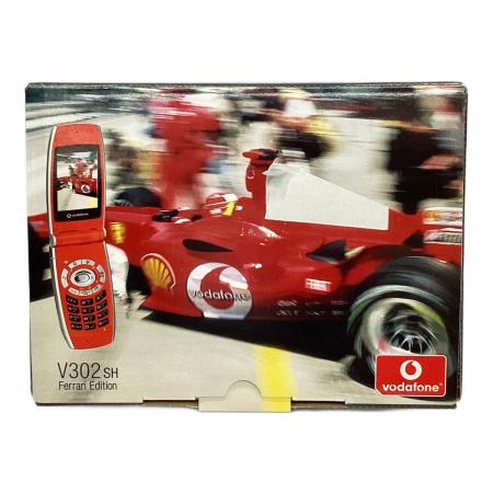 Ferrari 折りたたみ携帯電話 Vodafone レッド本体のみ　（激レア） A] V302SH Ferrari Edition For Collectors Treasure Flip Vintage