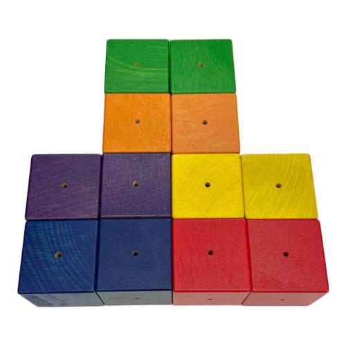 SINA (ジーナ) 音のなる積み木 ブロック SPIELZEUG ベビーキューブ/12個入り