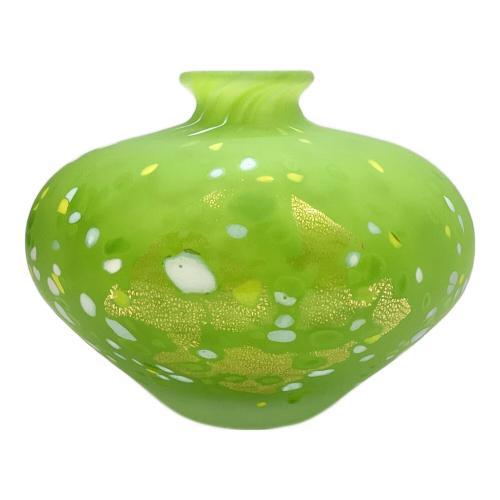 手吹き 金彩花瓶 藤田喬平作｜トレファクONLINE