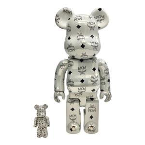BE@RBRICK MCM WHITE CHROME Ver. 100％ 400％