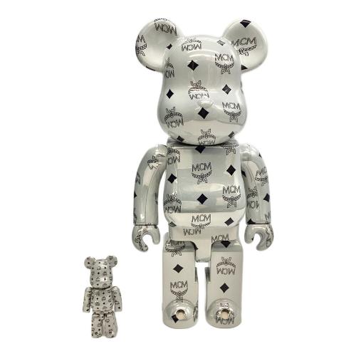BE@RBRICK MCM WHITE CHROME Ver. 100％ 400％