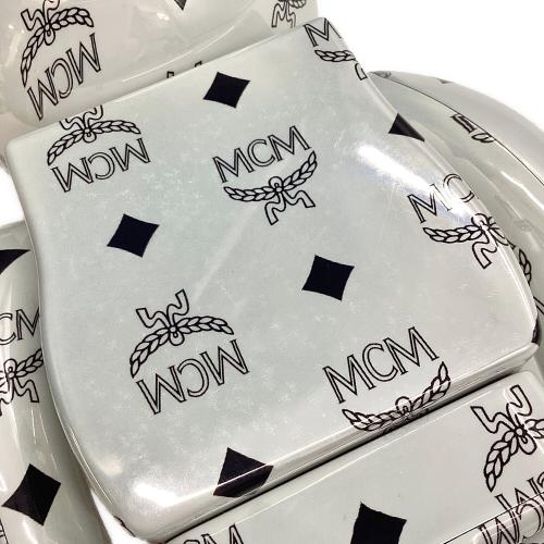 BE@RBRICK MCM WHITE CHROME Ver. 100％ 400％