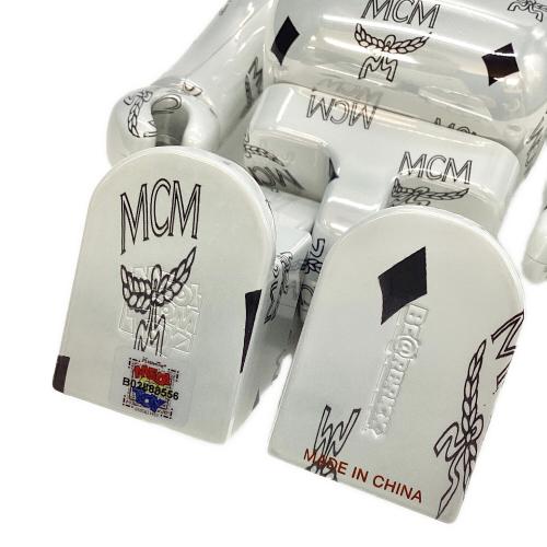 BE@RBRICK MCM WHITE CHROME Ver. 100％ 400％