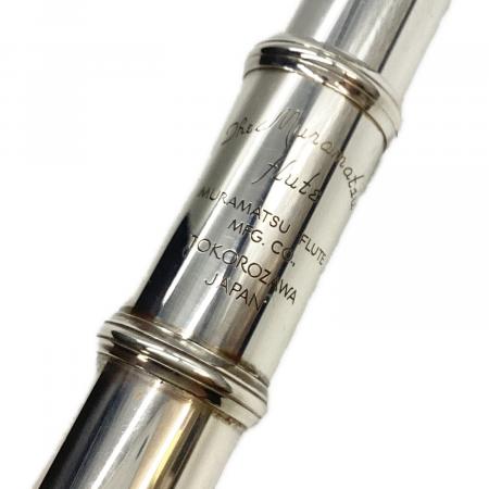 美品★ムラマツ　Muramatsu フルート EXIII ★頭部管銀製 フルート EX III 銀製頭部管・その他洋銀製 オフセットリングキー・E