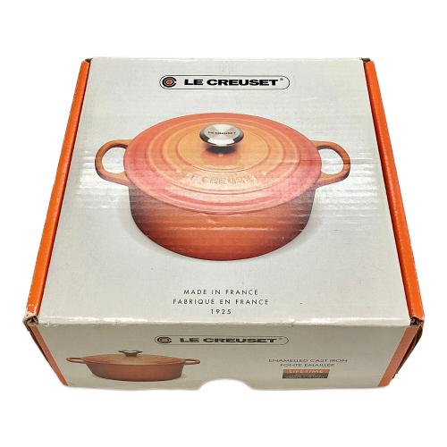 【未使用品】ル・クルーゼ　シグニチャー　ココット・ロンド20 シグニチャー・ココット・ロンド 20㎝ ホワイト｜トレファクONLINE