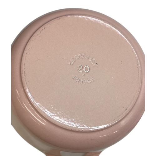 LE CREUSET (ルクルーゼ) 鍋 SIZE 20cm シェルピンク シグニチャー ココット・ロンド USED