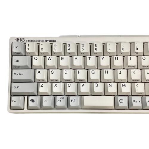 美品：数回使用：HHKB HYBRID Type-S 型番PD-KB820WS HHKB (ハッピーハッキングキーボード) Professional HYBRID Type-S