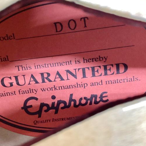 EPIPHONE (エピフォン) セミアコ エレキギター DOT NAT 2001年製