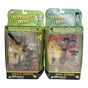 LOONEY TUNES (ルーニーチューンズ) ワイリー・コヨーテ＆ロードランナー 2箱セット フィギュア DCダイレクト社 CREATE-A-SCENE FIGURE SCRAMBLED ACHES