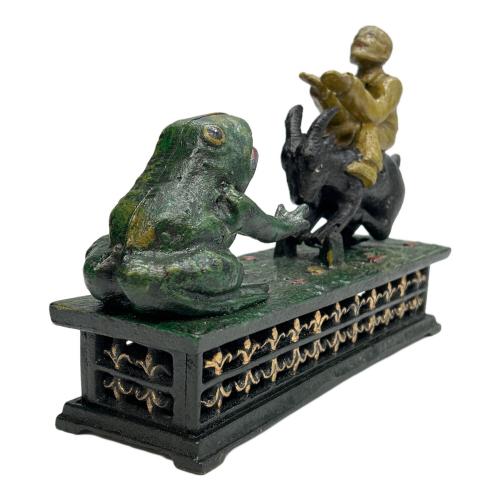 鋳造 貯金箱 iron coin bank MAN FROG GOAT MECHANICAL BANK