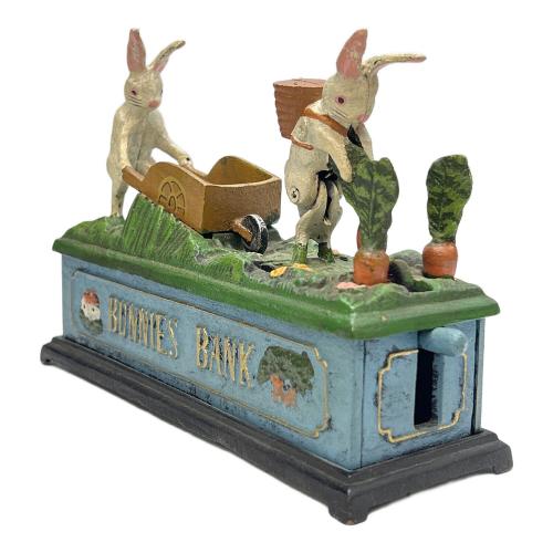 鋳造 貯金箱 iron coin bank BUNNIES BANK バニー