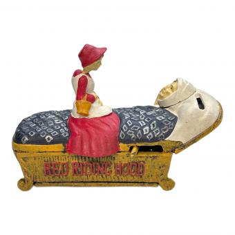貯金箱 赤ずきん iron coin bank RED RIDING HOOD 鋳造