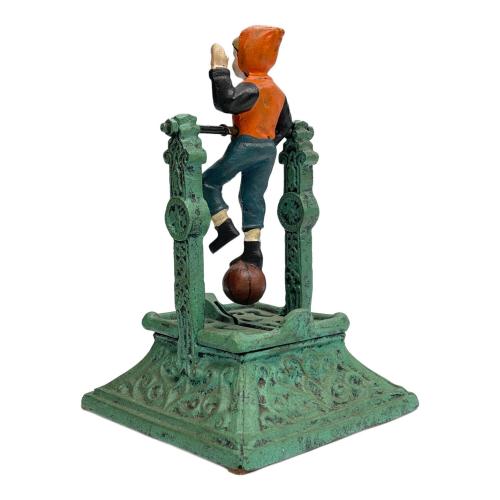 鋳造 貯金箱 iron coin bank Boy on Trapeze 空中ブランコに乗る少年