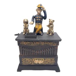 鋳造 貯金箱 iron coin bank ORGAN BANK