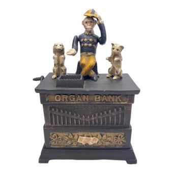 鋳造 貯金箱 iron coin bank ORGAN BANK