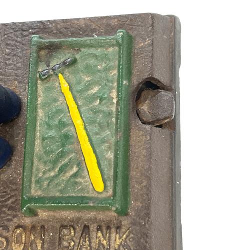 鋳造 貯金箱 iron coin bank MASON BANK レンガ職人