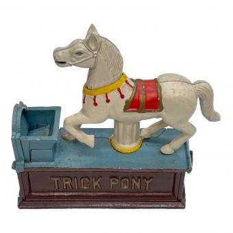 鋳造 貯金箱 iron coin bank TRICK PONY