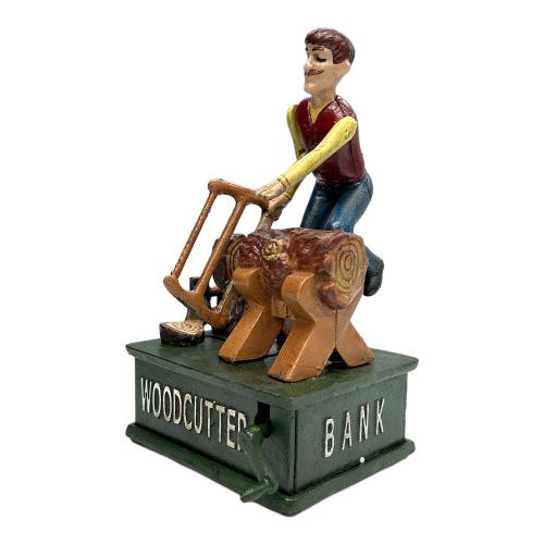 鋳造 貯金箱 iron coin bank WOODCUTTER BANK 木こり