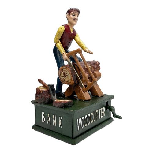 鋳造 貯金箱 iron coin bank WOODCUTTER BANK 木こり