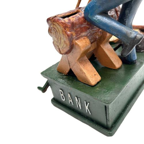 鋳造 貯金箱 iron coin bank WOODCUTTER BANK 木こり