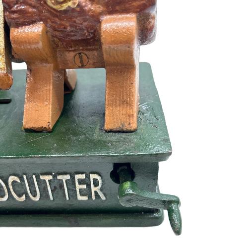 鋳造 貯金箱 iron coin bank WOODCUTTER BANK 木こり